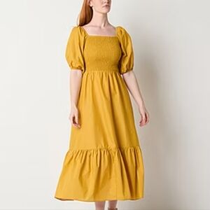 Ryegrass Smocked Maxi Dress Short Sleeve Size XXL NWT